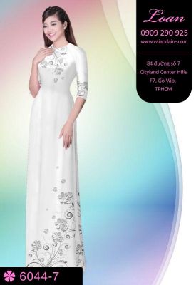 Vải áo dài hoa dây-DT 6044