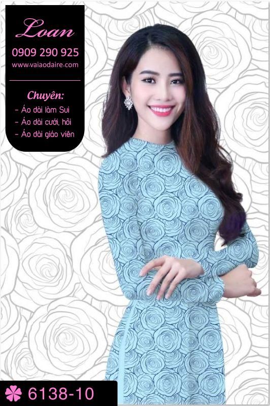 Vải áo dài hoa nhí