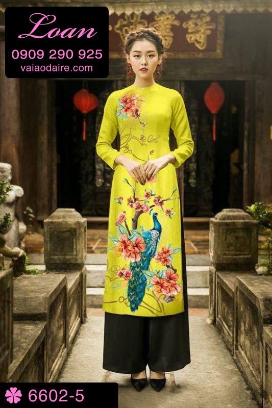 Vải áo dài tết 2019