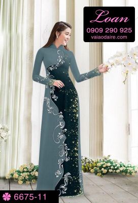 Vải áo dài hoa dây-DT 6675