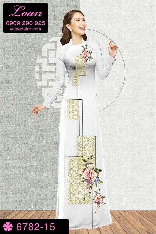 Vải áo dài hoa văn cổ điển