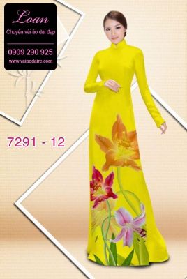 Vải áo dài hoa 3D-DT 7291