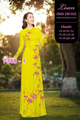 Vải áo dài hoa dây-DT 7340