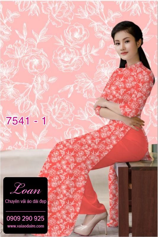 Vải áo dài hoa nhí