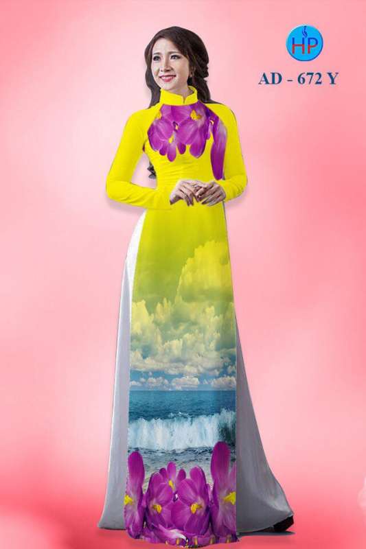 Vải áo dài phong cảnh