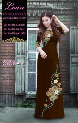 Vải áo dài hoa nhí-DT 8161