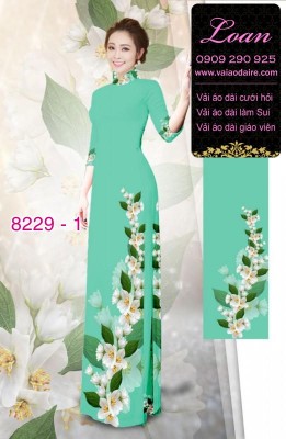 Vải áo dài hoa dây-DT 8229