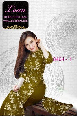 Vải áo dài hoa nhỏ-DT 8404