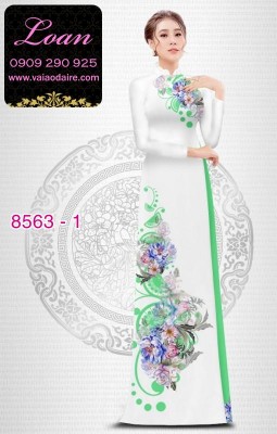 Vải áo dài hoa 3D-DT 8563