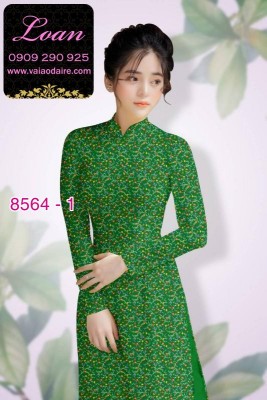 Vải áo dài hoa nhí-DT 8564
