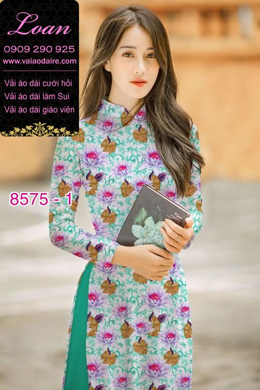 Vải áo dài hoa nhí
