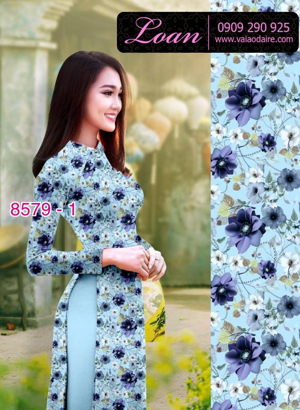 Vải áo dài hoa nhỏ