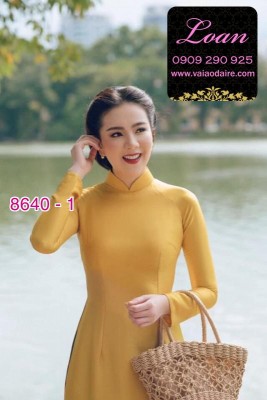 Vải áo dài lụa trơn-LT 8640