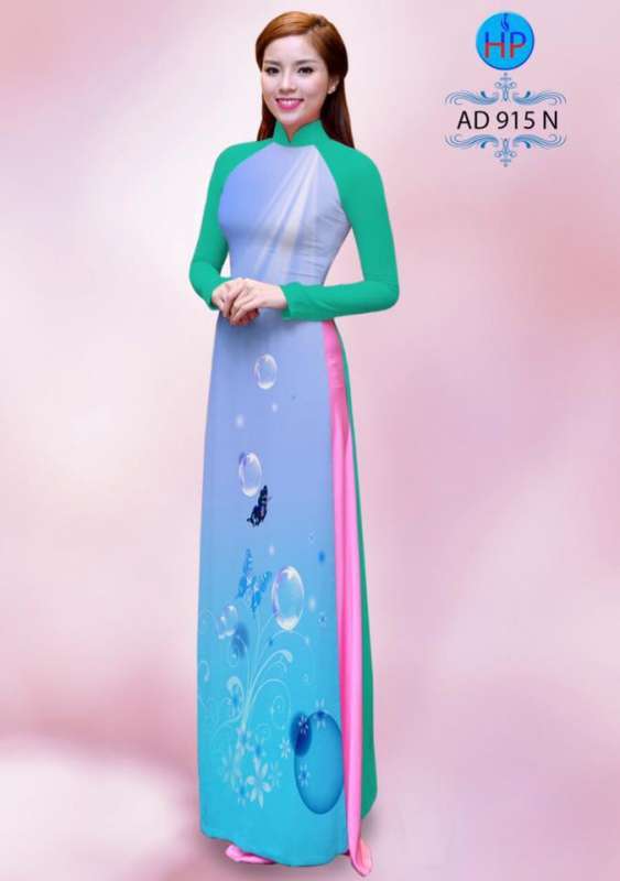 Vải áo dài Bong Bóng nước