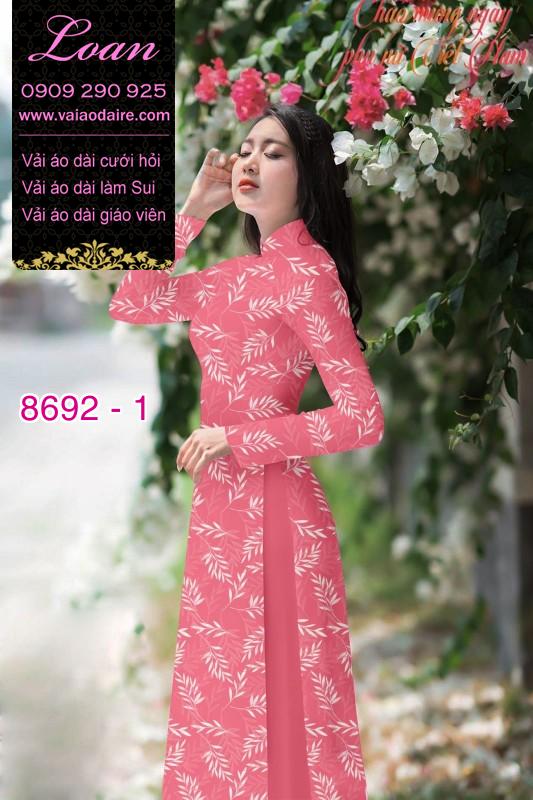 Vải áo dài cành cây nhỏ