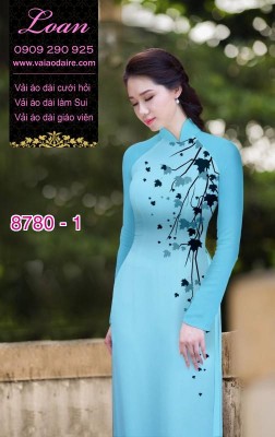 Vải áo dài hoa 3D-DT 8780