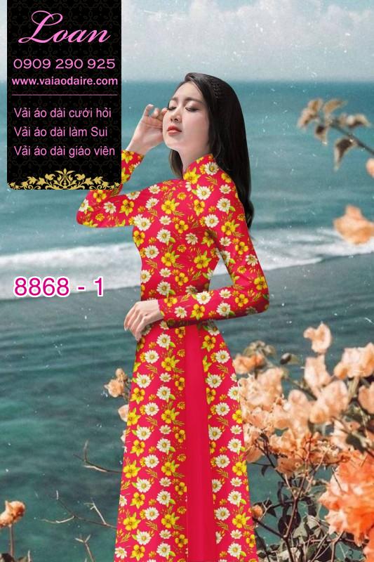 Vải áo dài hoa nhí