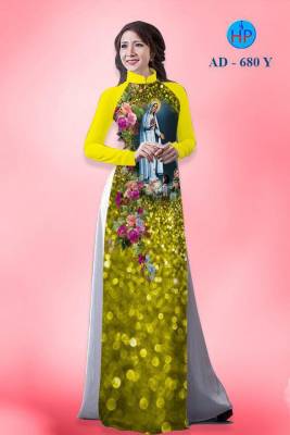 Vải áo dài đức mẹ Maria-DT 887