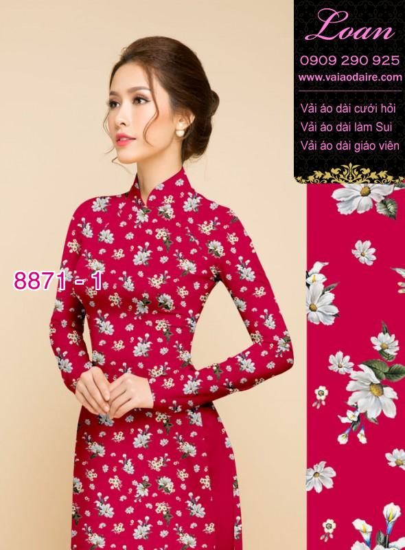 Vải áo dài hoa nhí