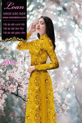 Vải áo dài hoa nhí-DT 8919