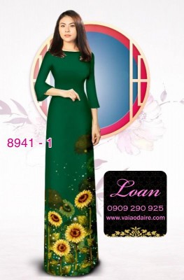 Vải áo dài hoa Cúc-DT 8941