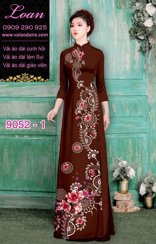 Vải áo dài hoa dây