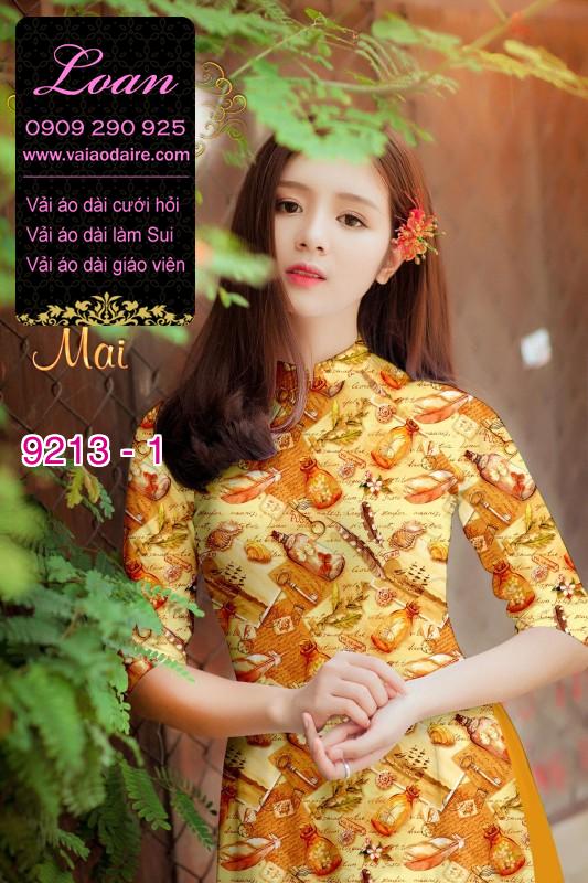 Vải áo dài hoa nhí