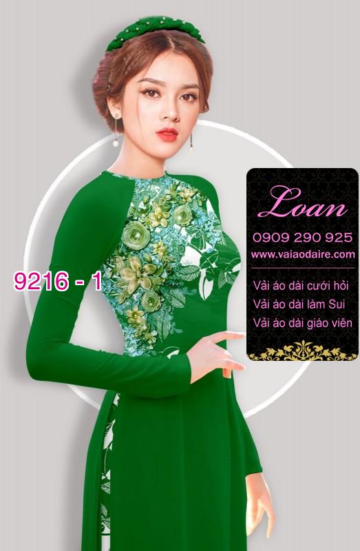 Vải áo dài hoa 3D