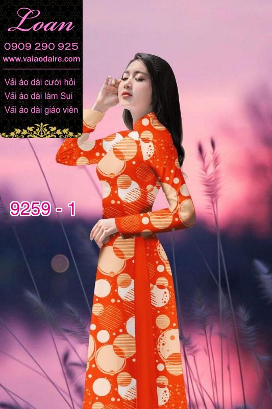 Vải áo dài hoa 3D