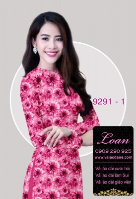 Vải áo dài hoa nhí-DT 9291