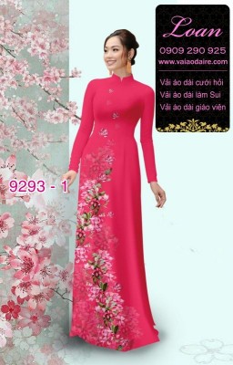 Vải áo dài hoa 3D-DT 9293