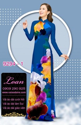 Vải áo dài hoa 3D-DT 9294