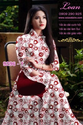 Vải áo dài hoa nhí-DT 9296