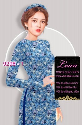 Vải áo dài hoa nhí-DT 9298