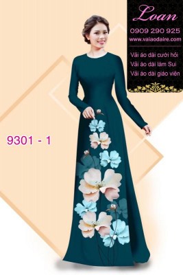 Vải áo dài hoa 3D-DT 9301