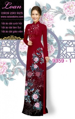 Vải áo dài hoa 3D-DT 9359