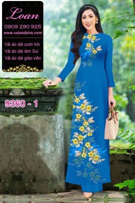 Vải áo dài hoa 3D-DT 9360