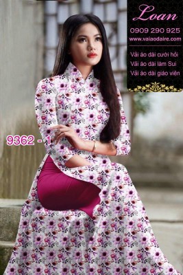 Vải áo dài hoa nhí-DT 9362