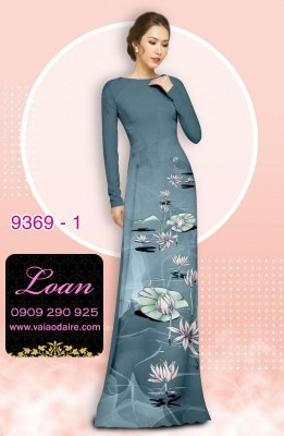 Vải áo dài hoa 3D-DT 9369