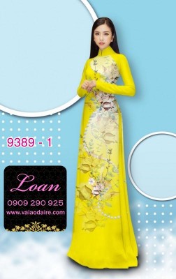 Vải áo dài hoa dây-DT 9389