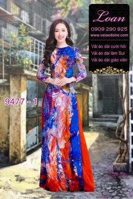 Vải áo dài lập thể-DT 9477