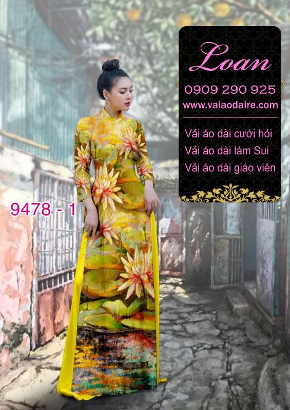 Vải áo dài hoa Sen