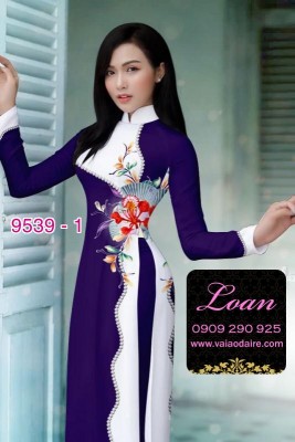 Vải áo dài hoa 3D-DT 9539