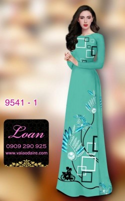 Vải áo dài hoa 3D-DT 9541
