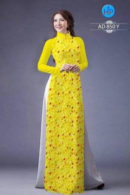 Vải áo dài chấm bi-DT 959