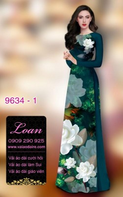 Vải áo dài hoa 3D-DT 9634