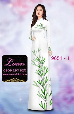 Vải áo dài hoa 3D-DT 9651