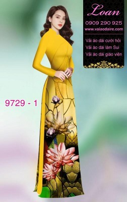 Vải áo dài hoa Sen-DT 9729