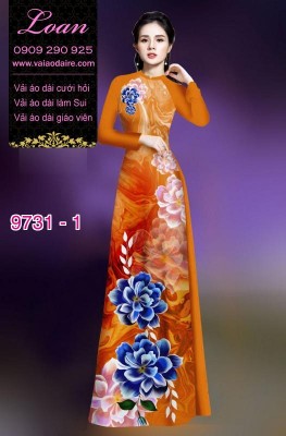 Vải áo dài hoa 3D-DT 9731