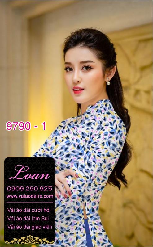 Vải áo dài hoa nhí